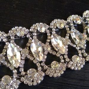 Vintage rhinestone adjustable chocker